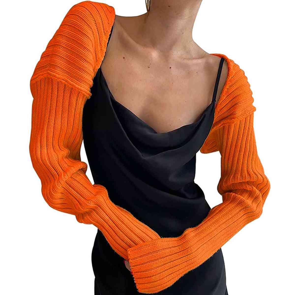 Autumn Trend Knitted Long Sleeve Bolero-MXSTUDIO.COM