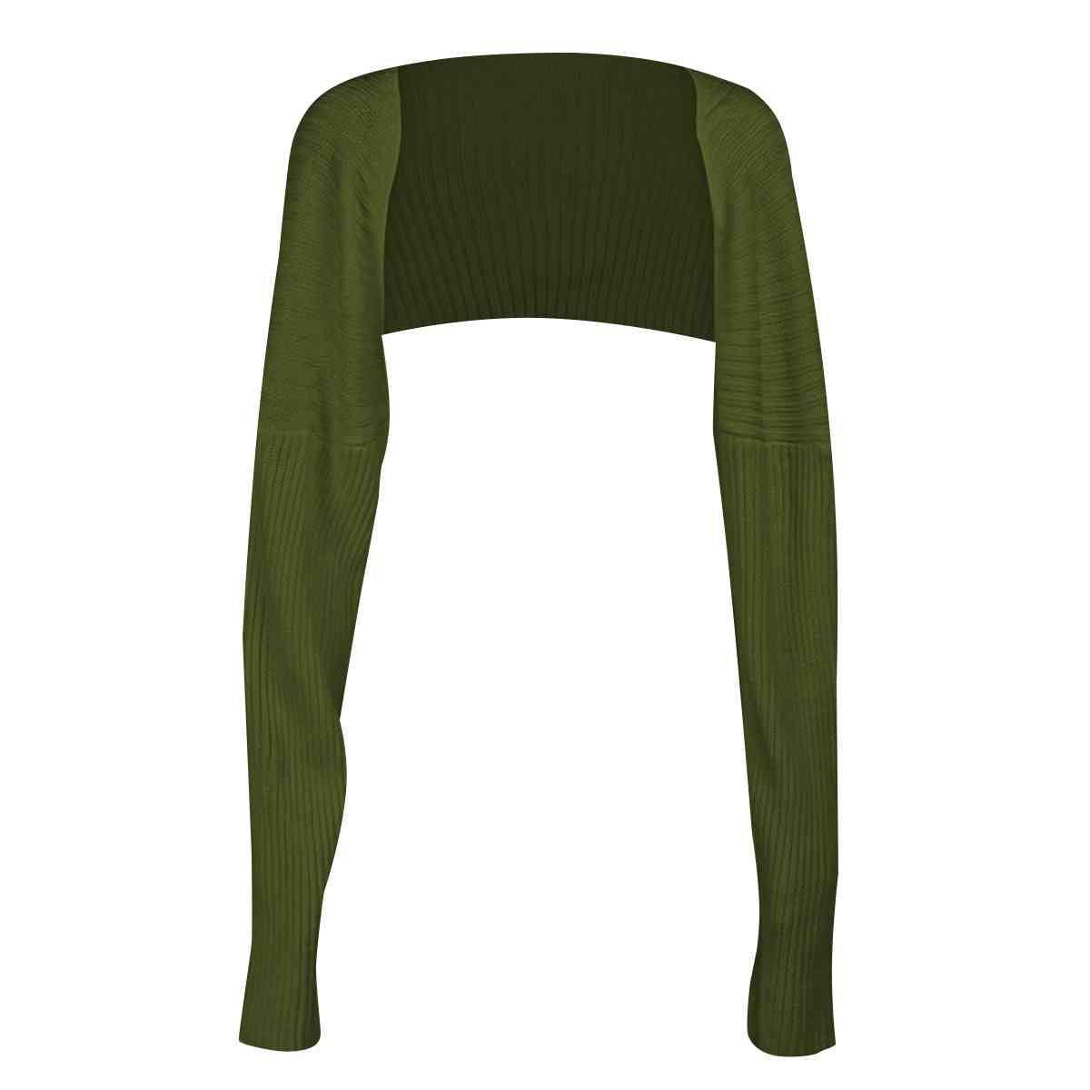 Autumn Trend Knitted Long Sleeve Bolero-MXSTUDIO.COM