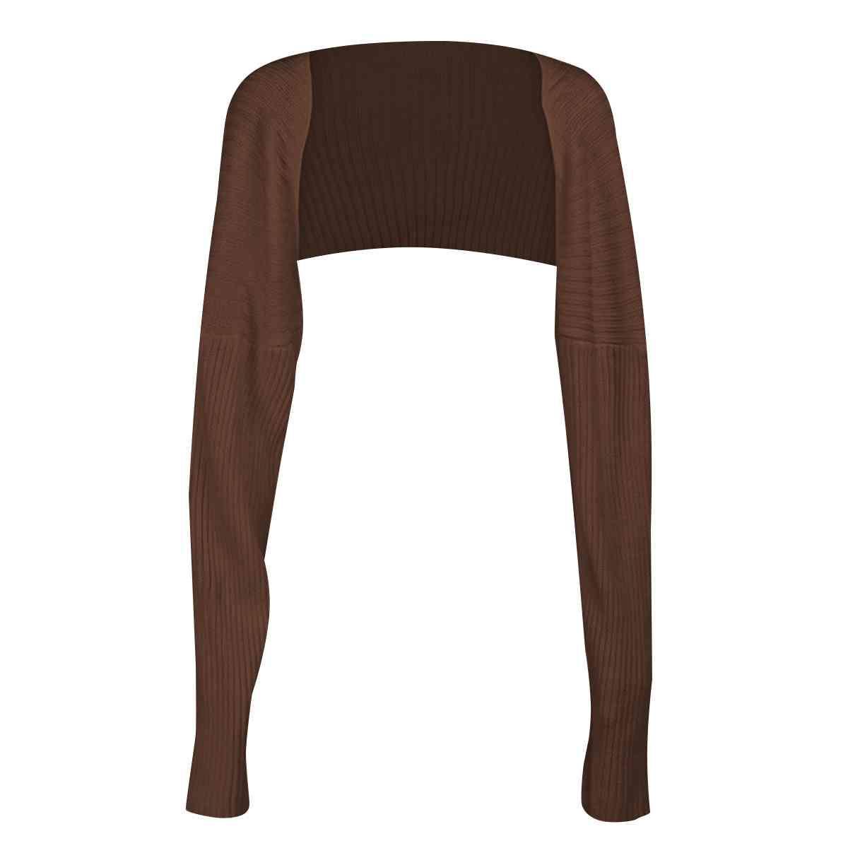 Autumn Trend Knitted Long Sleeve Bolero-MXSTUDIO.COM