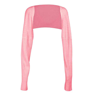 Autumn Trend Knitted Long Sleeve Bolero-MXSTUDIO.COM