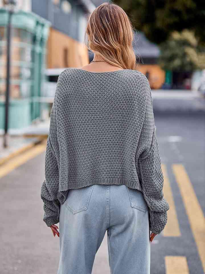 Awesome Comfort Long Sleeve Cable-Knit Sweater - MXSTUDIO.COM