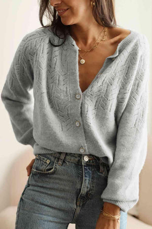 Awesome Warmth Knit Button Up Cardigan-MXSTUDIO.COM