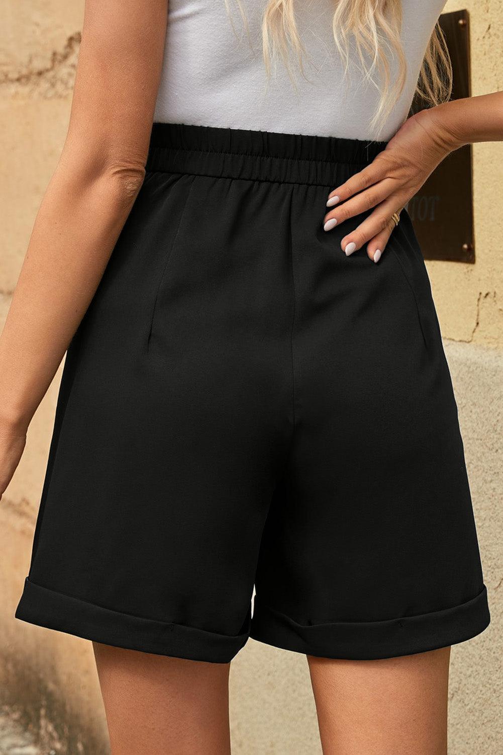 Bang Up-to-Date Pleated High Waist Shorts - MXSTUDIO.COM