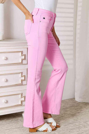 Barbie Chic High Rise Pink Bootcut Jeans - MXSTUDIO.COM