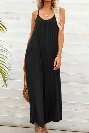 Basic Style Spaghetti Strap Jumpsuit - MXSTUDIO.COM