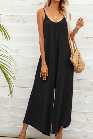 Basic Style Spaghetti Strap Jumpsuit - MXSTUDIO.COM