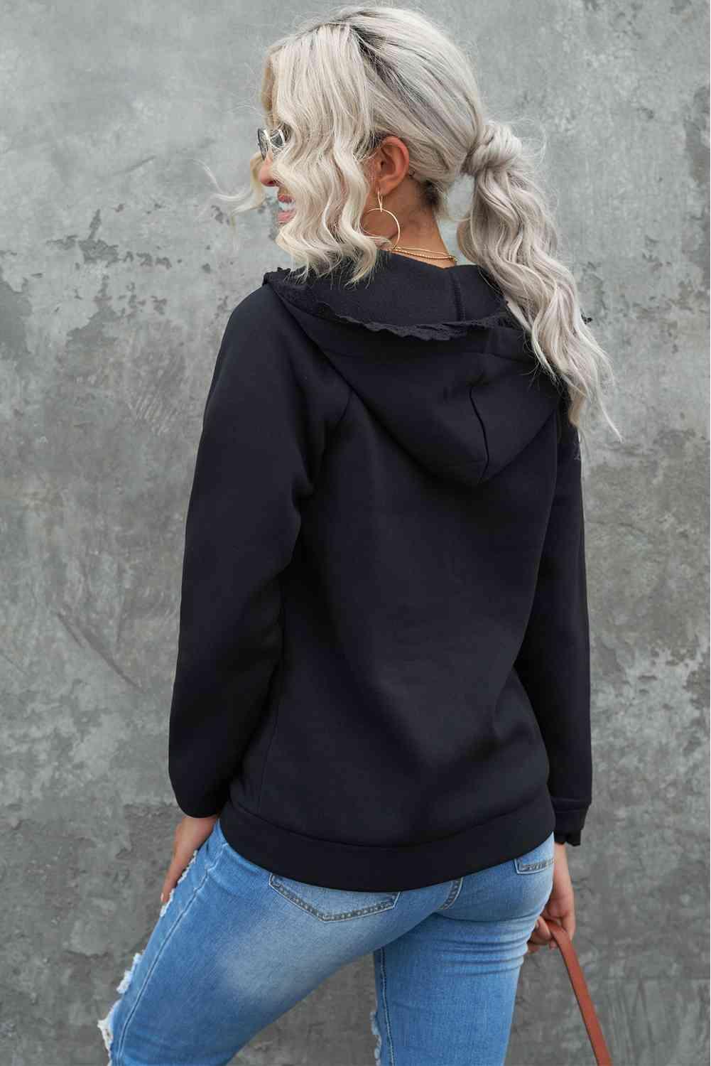 Be Cool Zip-Up Kangaroo Pocket Hoodie-MXSTUDIO.COM