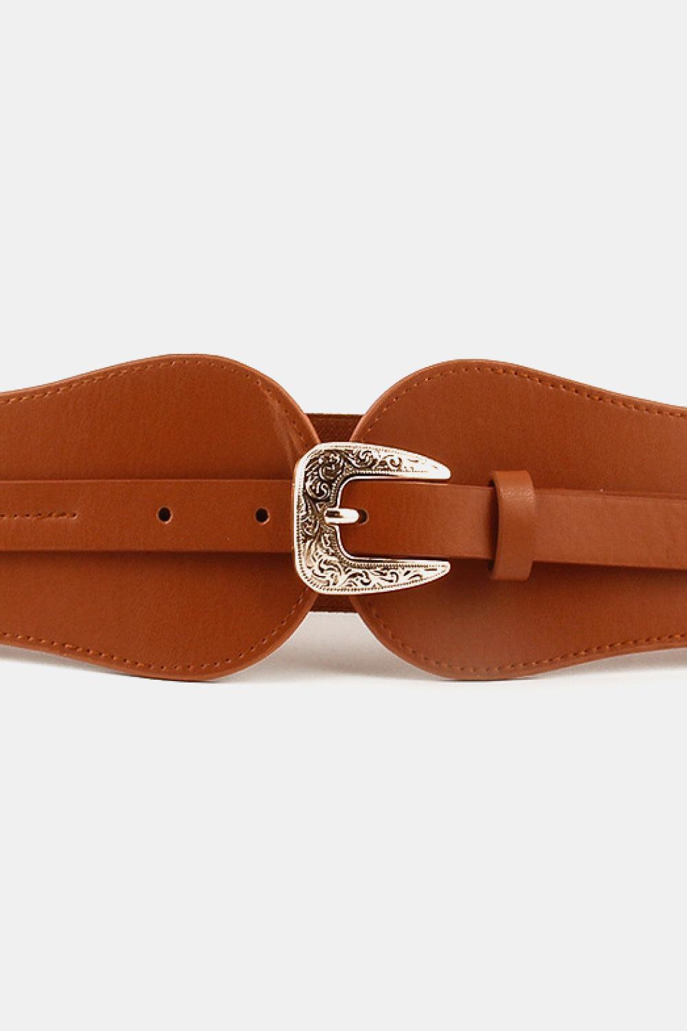 Be Exceptional Alloy Buckle Wide Stretch Belt - MXSTUDIO.COM