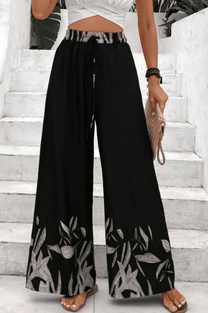 Be Limitless High Waist Black Palazzo Pants - MXSTUDIO.COM