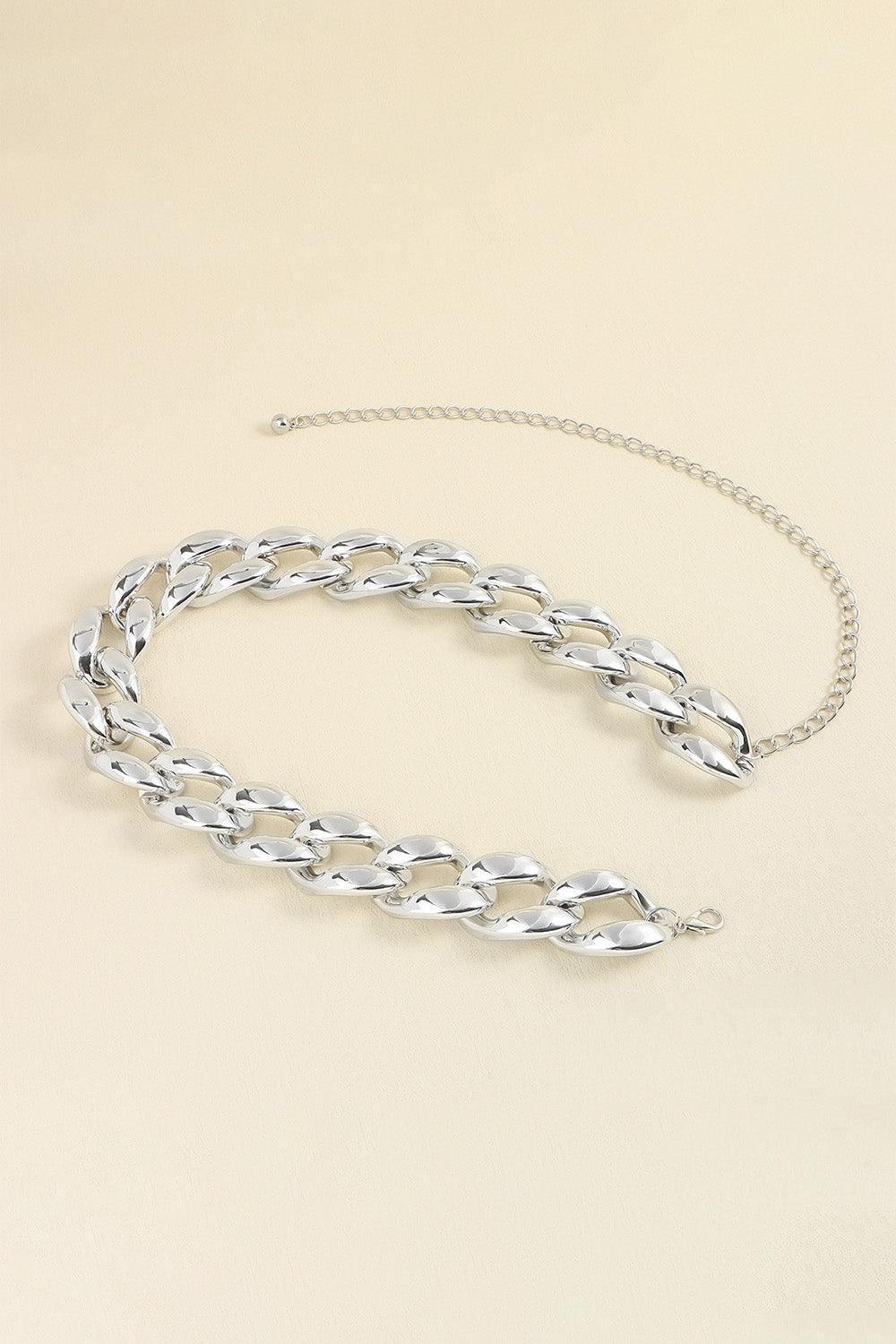 Be Noticed Acrylic Curb Womens Chain Belt - MXSTUDIO.COM