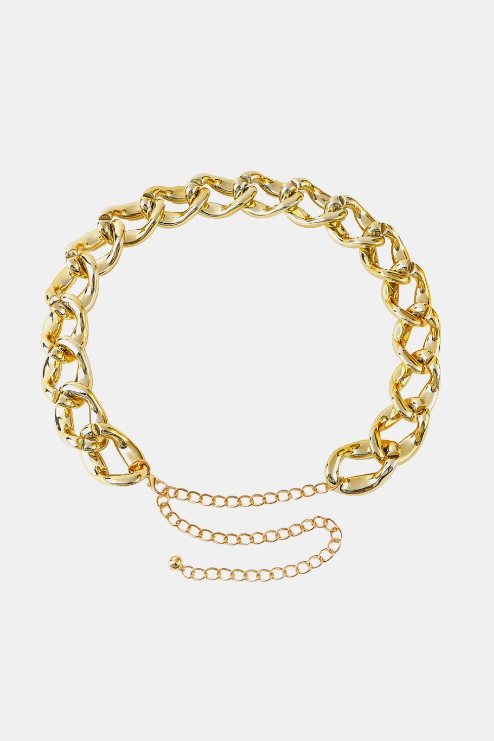 Be Noticed Acrylic Curb Womens Chain Belt - MXSTUDIO.COM