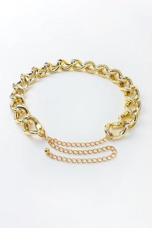 Be Noticed Acrylic Curb Womens Chain Belt - MXSTUDIO.COM