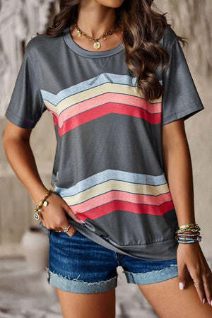 Be Real Short Sleeve Chevron T Shirt - MXSTUDIO.COM