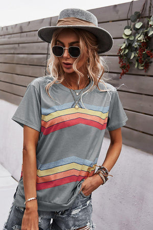 Be Real Short Sleeve Chevron T Shirt - MXSTUDIO.COM