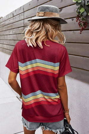 Be Real Short Sleeve Chevron T Shirt - MXSTUDIO.COM