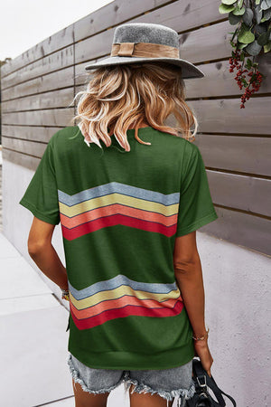 Be Real Short Sleeve Chevron T Shirt - MXSTUDIO.COM