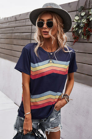 Be Real Short Sleeve Chevron T Shirt - MXSTUDIO.COM