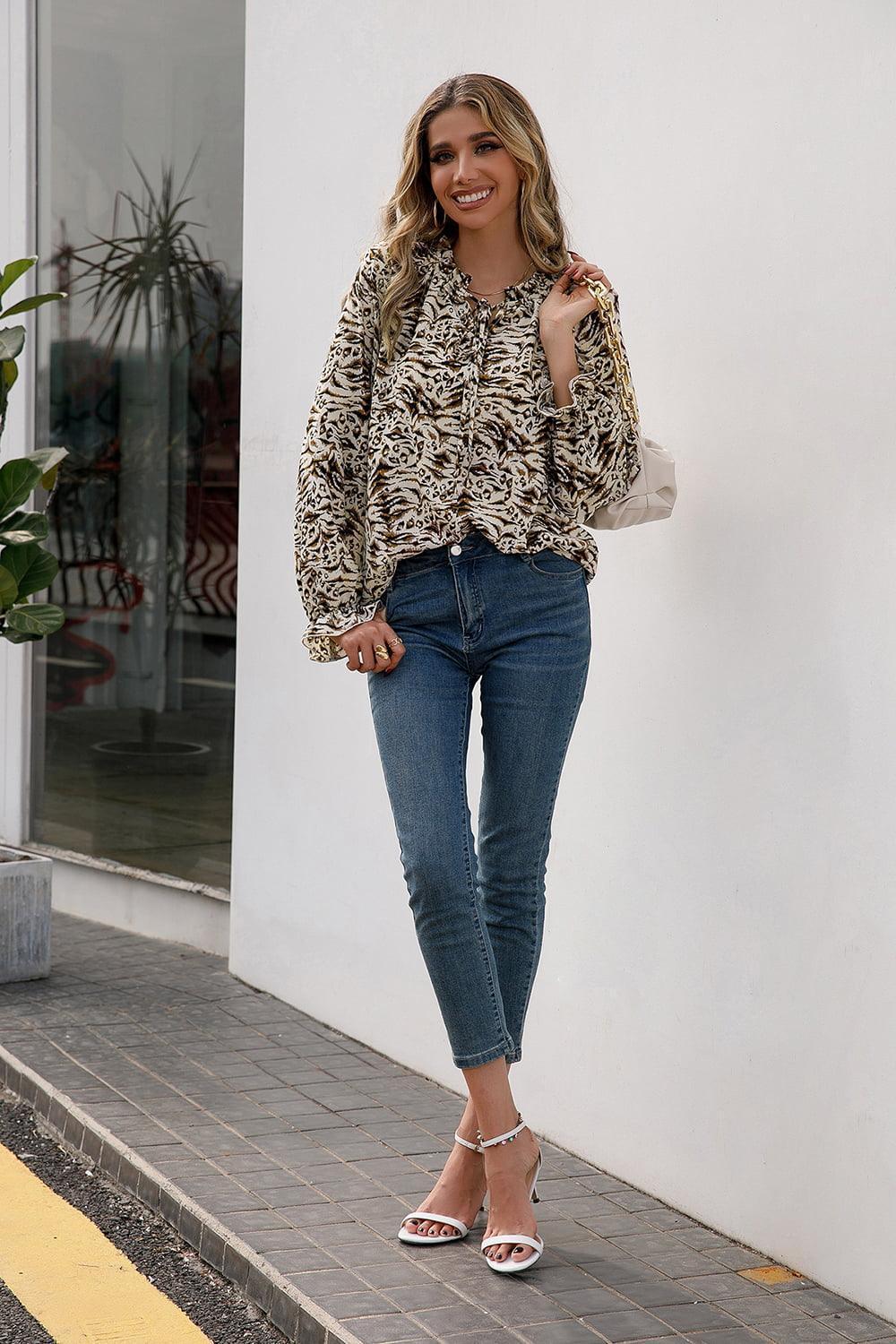 Be Wherever You Want Long Sleeve Blouse - MXSTUDIO.COM