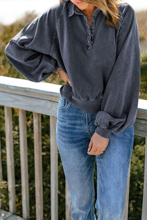 Beautiful Mindset Collared Sweatshirt - MXSTUDIO.COM