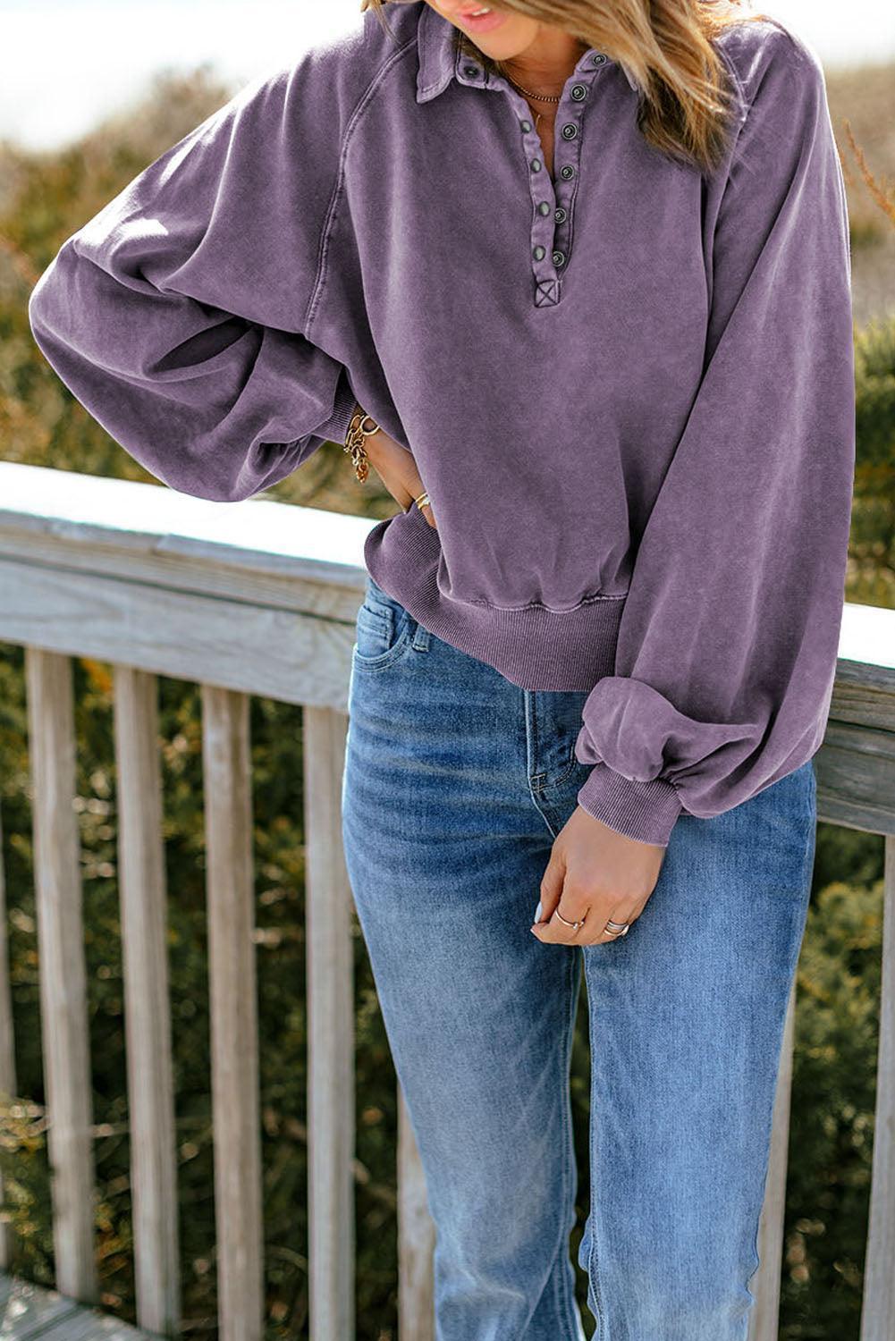 Beautiful Mindset Collared Sweatshirt - MXSTUDIO.COM