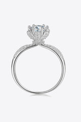 Beauty Of Life Zircon Accents 1 Carat Moissanite Ring - MXSTUDIO.COM