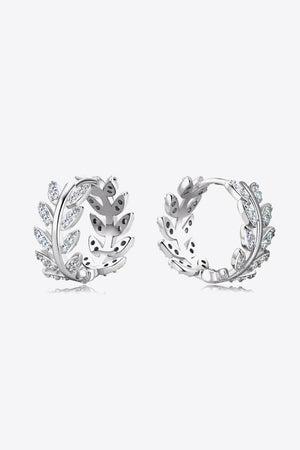 Beauty Of Nature Leaf Moissanite Earrings - MXSTUDIO.COM