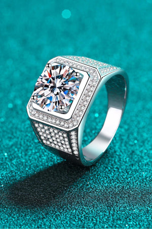 Bedazzle 2 Carat Moissanite Ring Sterling Silver - MXSTUDIO.COM