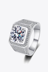 Bedazzle 2 Carat Moissanite Ring Sterling Silver - MXSTUDIO.COM