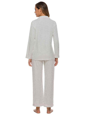 Bedtime Comfort Long Sleeve Top and Pajama Pants Set - MXSTUDIO.COM