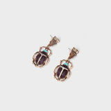 Beetle Shape Rhinestone Dangle Earrings-MXSTUDIO.COM