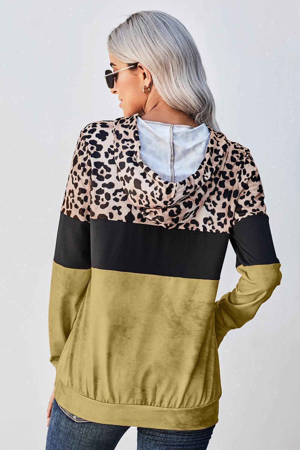 Believe In Yourself Leopard Print Hoodie - MXSTUDIO.COM