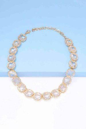 Best For You Zinc Alloy Resin Necklace-MXSTUDIO.COM