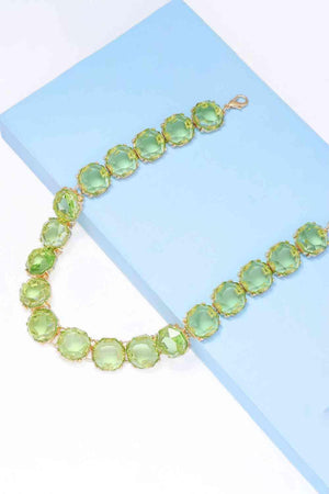 Best For You Zinc Alloy Resin Necklace-MXSTUDIO.COM