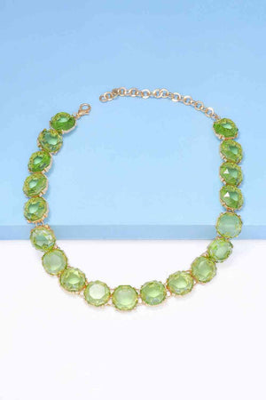 Best For You Zinc Alloy Resin Necklace-MXSTUDIO.COM