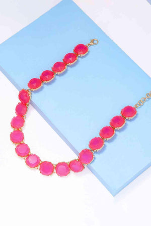 Best For You Zinc Alloy Resin Necklace-MXSTUDIO.COM