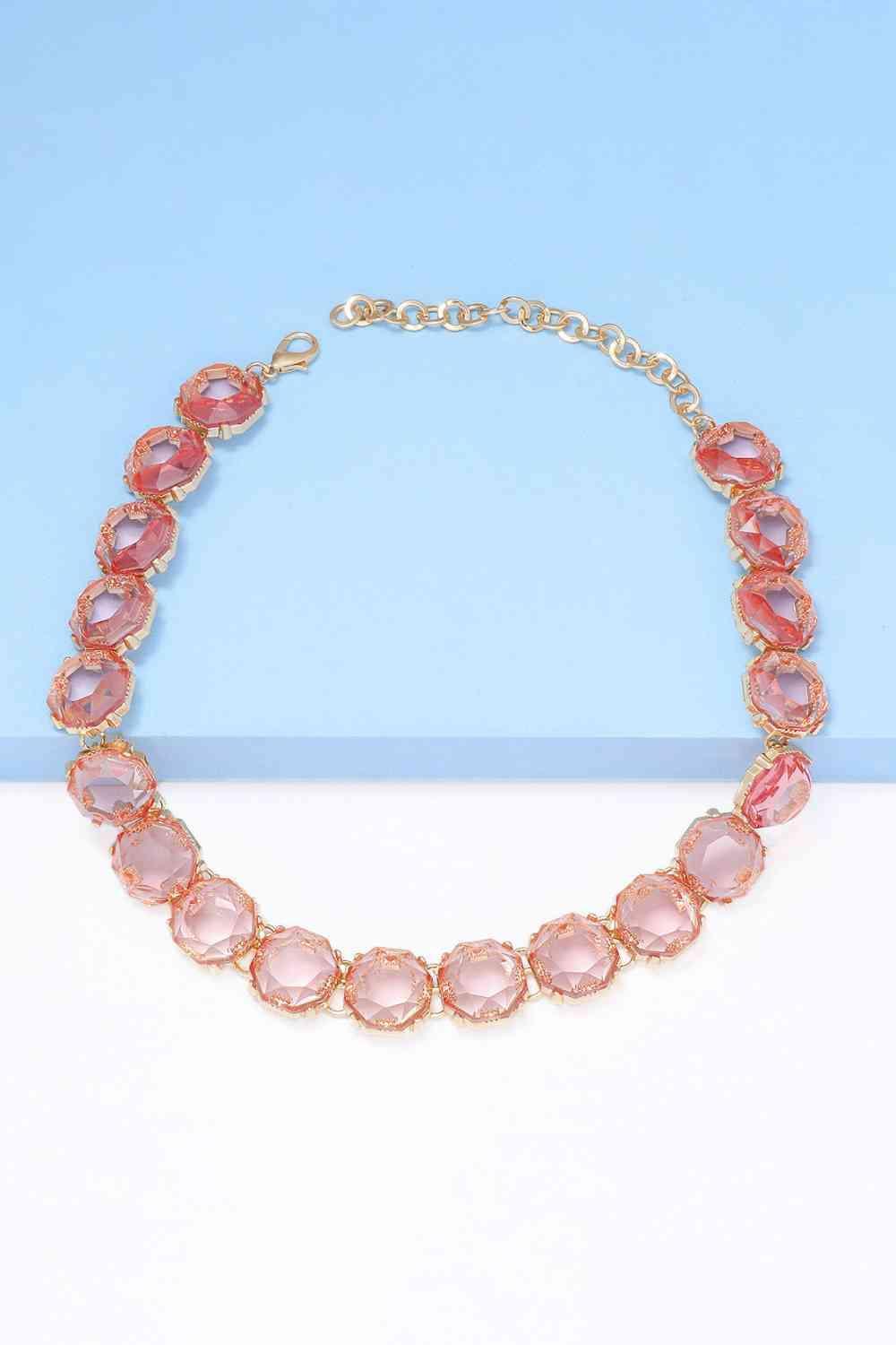 Best For You Zinc Alloy Resin Necklace-MXSTUDIO.COM