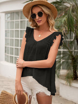 Best Summer Sleeveless Tie Back Blouse - MXSTUDIO.COM