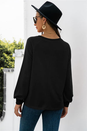 Best Version of You Raglan Sleeve Sweatshirt - MXSTUDIO.COM