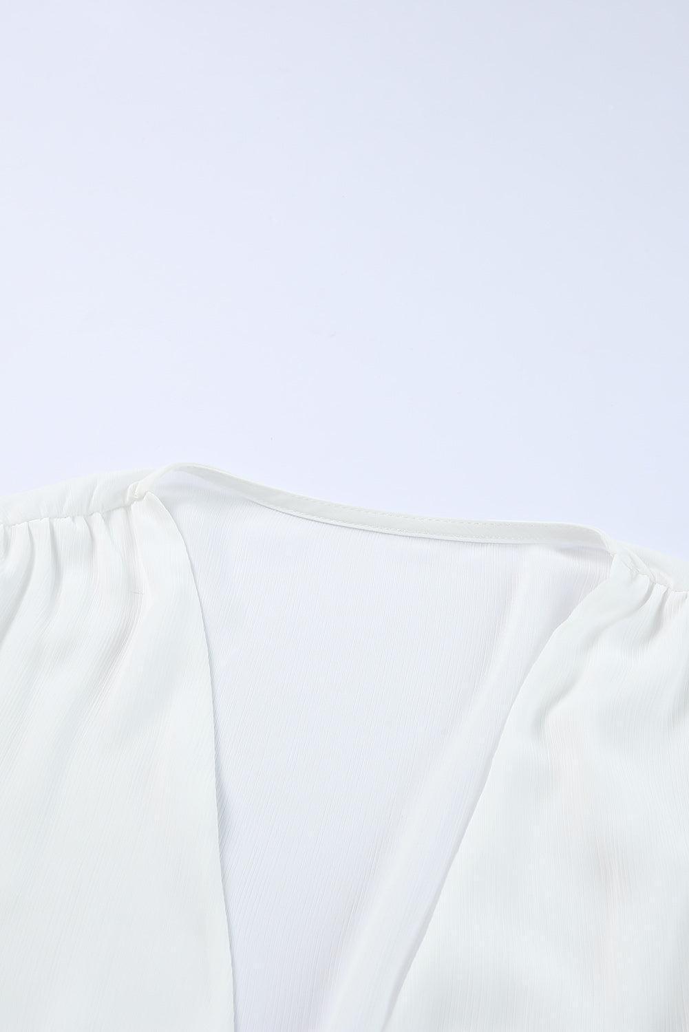 Beyond Beautiful White Long Sleeve Crop Top - MXSTUDIO.COM