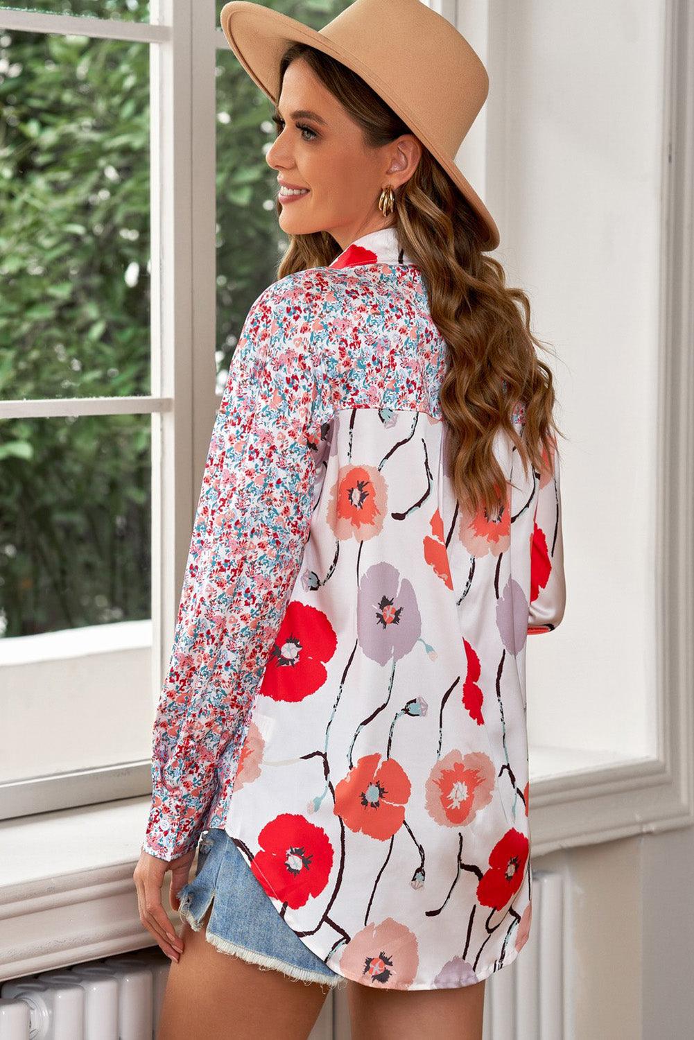 a woman standing in front of a window wearing a hat