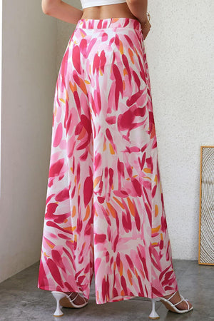 Blooming Printed High Waist Palazzo Pants - MXSTUDIO.COM