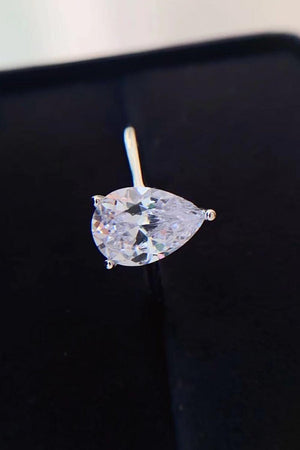 Blow My Mind 2 Carat Teardrop Moissanite Ring - MXSTUDIO.COM