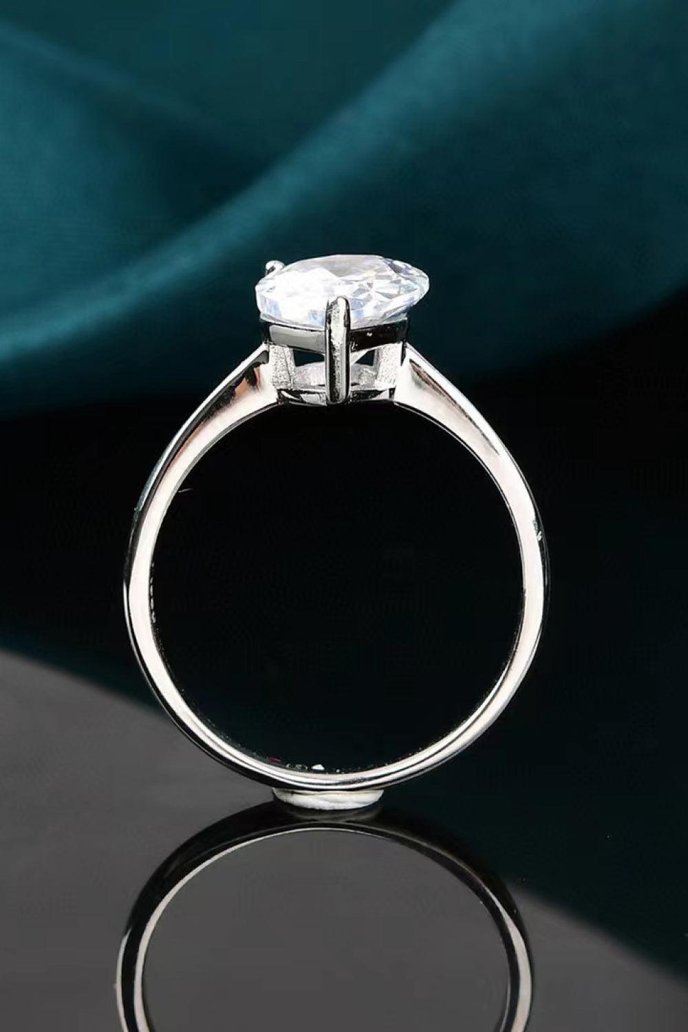 Blow My Mind 2 Carat Teardrop Moissanite Ring - MXSTUDIO.COM