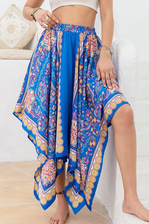 Bohemian Style Midi Handkerchief Skirt - MXSTUDIO.COM