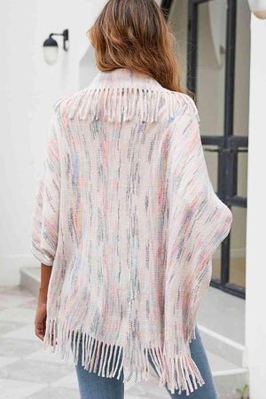 Boho Chic Cloak Sleeve Fringe Poncho - MXSTUDIO.COM