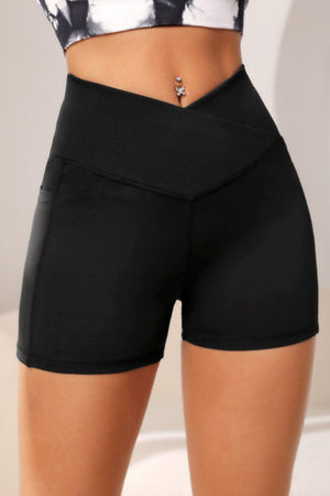 Booty Chic V Waist Sports Compression Shorts - MXSTUDIO.COM