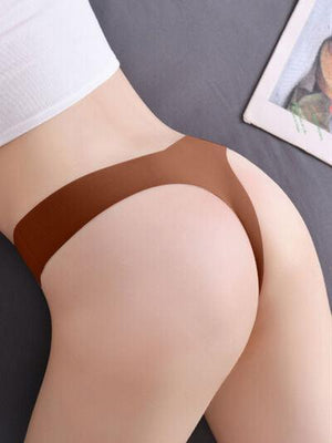 a woman's butt with a brown band around it
