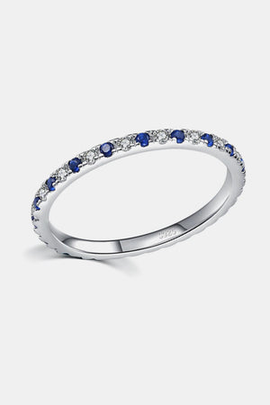 Bright Colored Sterling Silver Cubic Zirconia Ring - MXSTUDIO.COM