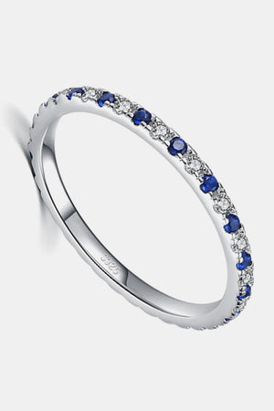 Bright Colored Sterling Silver Cubic Zirconia Ring - MXSTUDIO.COM