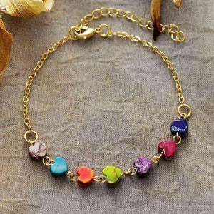 Bright Outlook Heart Natural Stone Bracelet-MXSTUDIO.COM